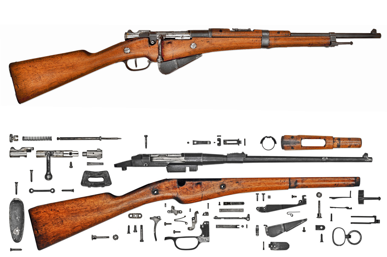 Anatomy-Rifle-French-Berthier-Mle1916-Carbine
