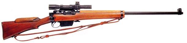 Karabin wyborowy L42A1 skonstruowany na podstawie karabinu No. 4 (T)